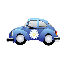 儿童玩具车矢量图