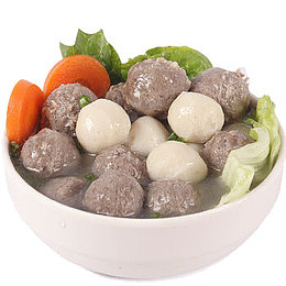 一大碗牛肉丸墨鱼丸