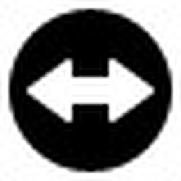 箭头双向简单的黑色iphonemini图标