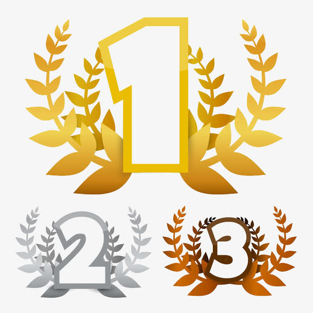 victory第一二三名橄榄枝素材免费下载_觅元素