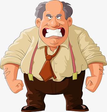 png秃头的卡通人物png中年秃顶大叔png难受的秃顶患者png岩石岛屿psdp