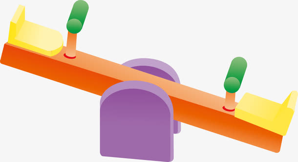 跷跷板png矢量元素