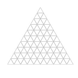矢量黑色线条拼块三角形
