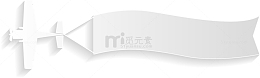 白色剪纸飞机标题栏