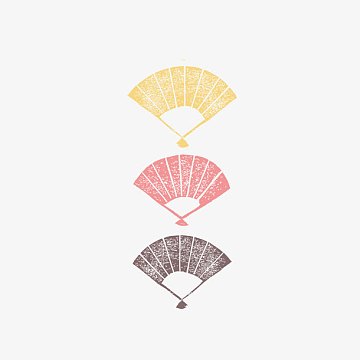 日系插画扇子