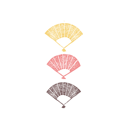 日系插画扇子