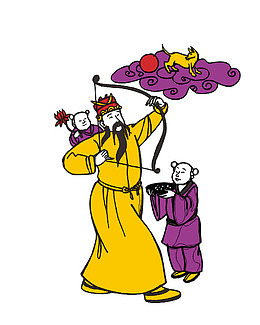 吕洞宾拉弓素材