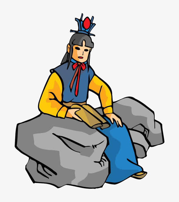 白龙马卡通形象免抠素材