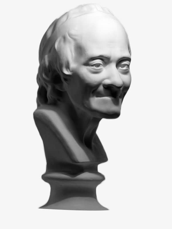 老年男士石膏头像