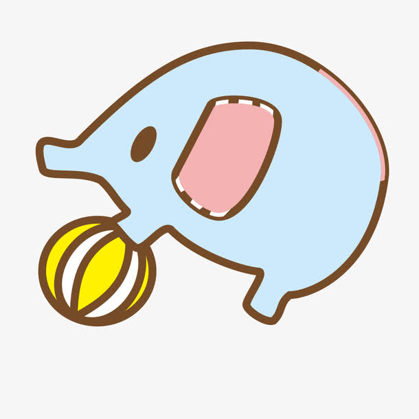 卡通大象装饰图案