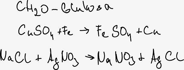 常用手绘风格化学方程式