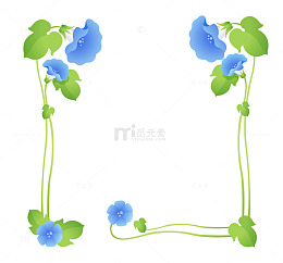牵牛花边框