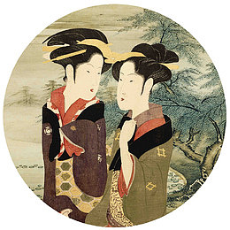 日本浮世绘人物元素