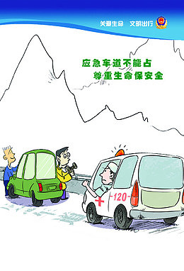 禁止占据应急车道