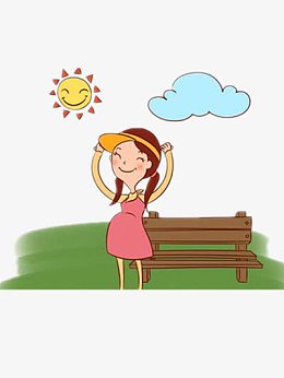 扁平化度假人物pngpng沙滩日光浴pngpng沐浴阳光pngpng卡通全家福png