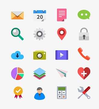 aipng社交软件图标png唯美创意扁平美图秀秀图标psdpng扁平化手机软件