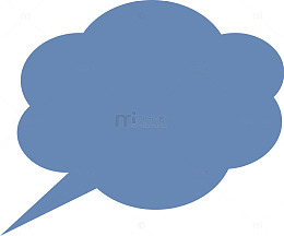 深蓝色云朵气泡