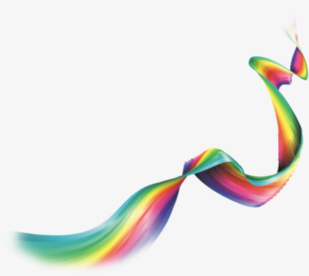 飘逸的奥运彩带png