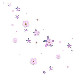漂浮装饰花图案
