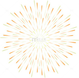 放射性效果烟花卡通造型