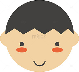矢量手绘小孩头像