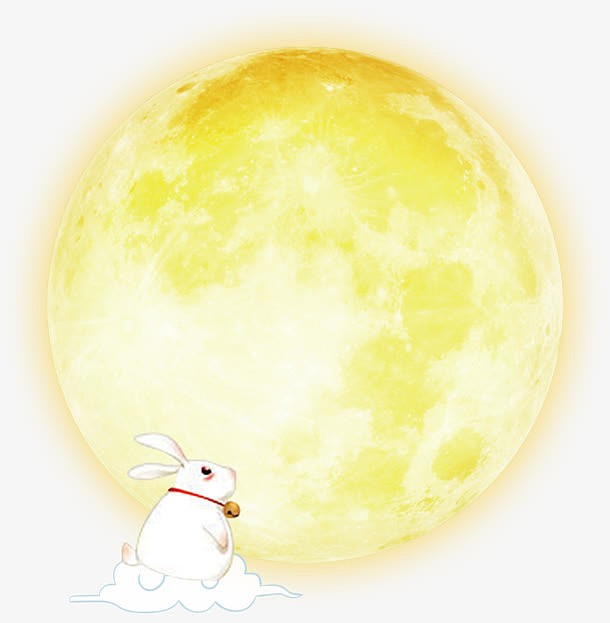 中秋装饰月亮兔子