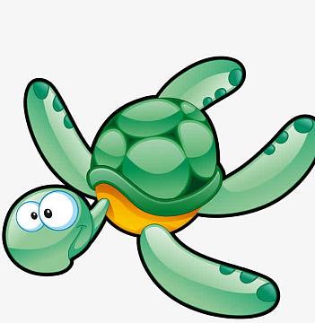 海龟png海洋背景png手绘卡通可爱小鱼素材psdpng卡通海洋生物的欢乐