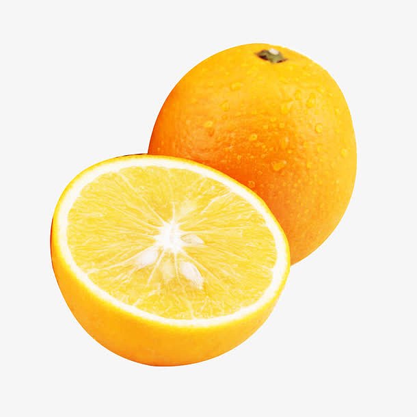 一个半柳橙图片素材