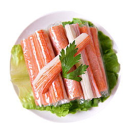 一盘火锅蟹柳棒