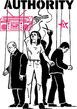 提线木偶女人男人印花矢量