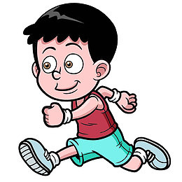 小孩跑步