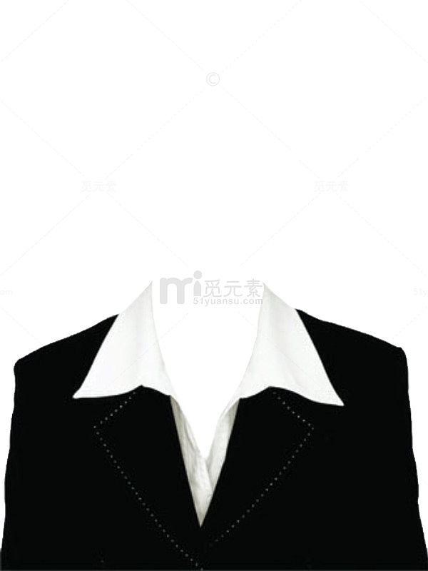 白衬衣黑色衣服