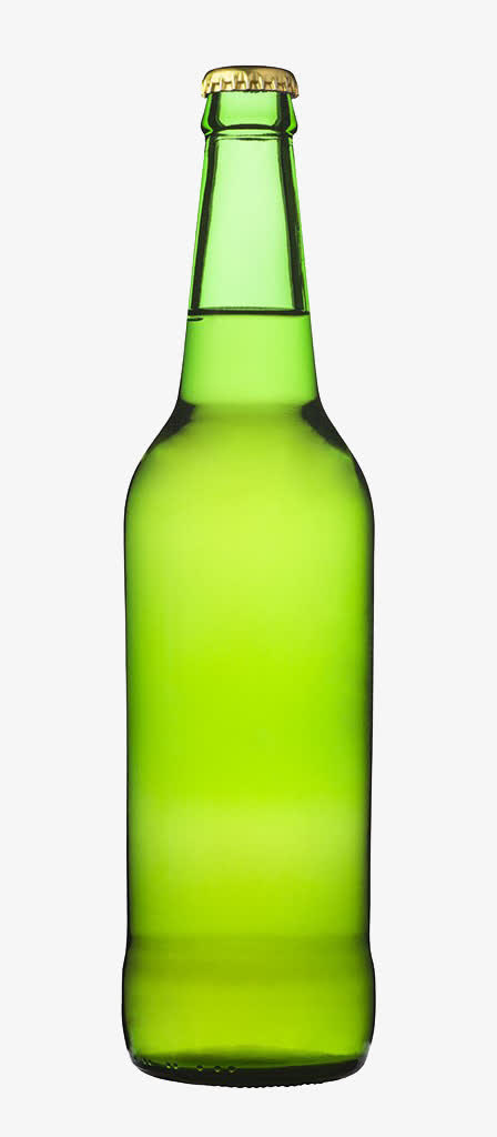 绿色啤酒瓶色彩静物图片