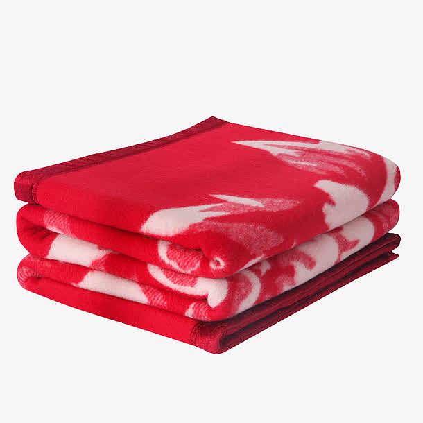红色羊毛毯