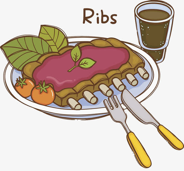 牛排矢量图