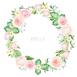花边花环花圈素材