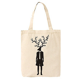 skov原创鹿先生帆布包