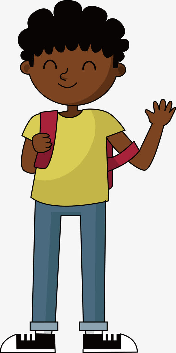 可爱的黑人男孩