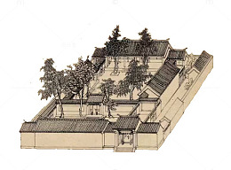 四分之三侧四合院