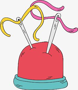 手绘涂鸦绣花针针包