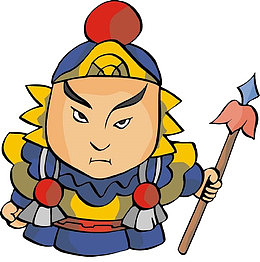 卡通古代士兵