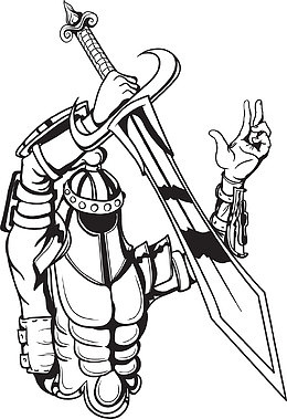 古欧洲武士素材图片