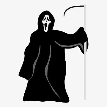 卡通死神png黑色长袍死神png死神和他的镰刀png万圣节绷带女孩死神