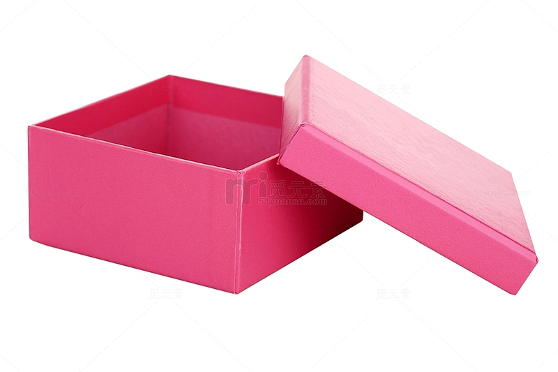 开着的粉色礼盒