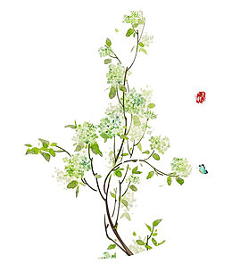 水彩鲜花