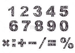粉笔数字字母