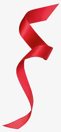 红色彩带丝绸效果