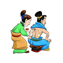 贴膏药的男人