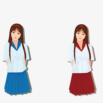 穿校服的女学生
