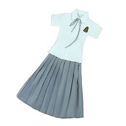 女生学生长裙校服简单大方简洁